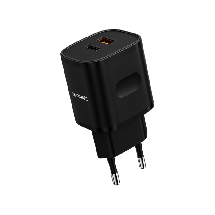 Maxmate Adapter45W Fast Charging Dual Output USB + Type-C