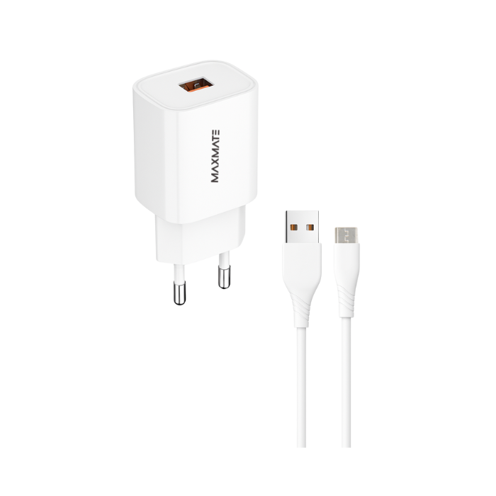 Maxmate Micro USB 2.4A Fast Charger