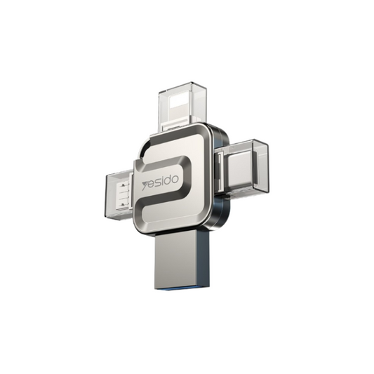 YESIDO Flash Drive OTG & Memory Stick for iPhone/USB/Micro/Type-C FL10
