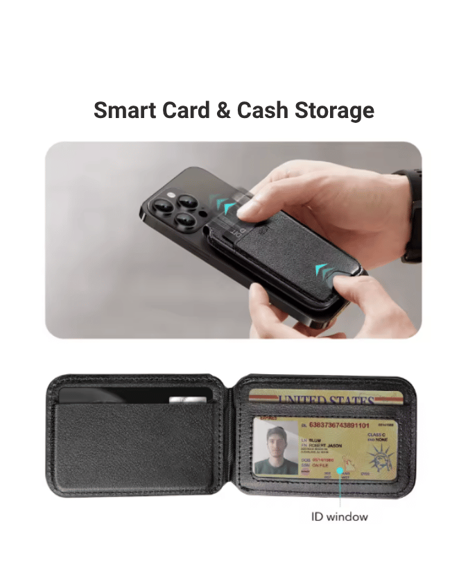 Magnetic Leather Wallet
