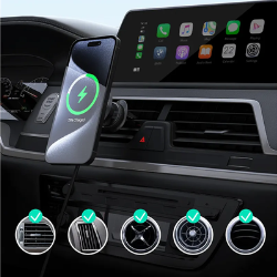 Auckey Car Holder + Wireless Charger