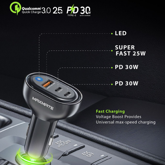 Maxmate Fast Car Charger 85W MPV21C