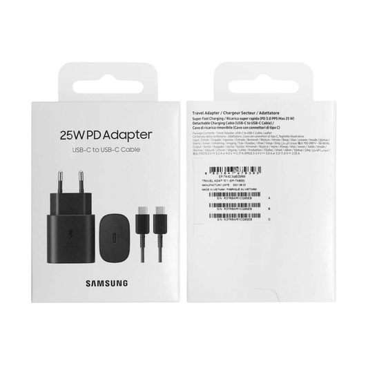 Samsung 25W PD Adapter with USB - C to USB - C Cable - Expertel Group