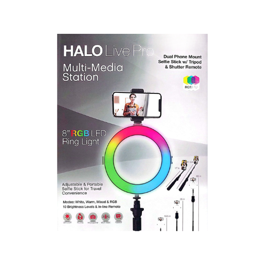 Halo Ring Light Live Pro Multi-Media Station