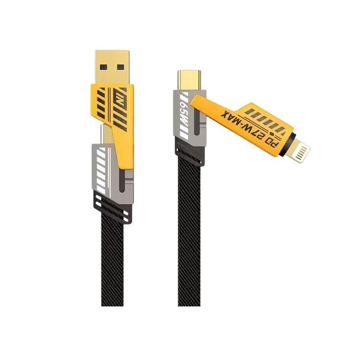 4 in 1 Multifunction Fast Charging Cable 1M 65W 27W Zinc Alloy